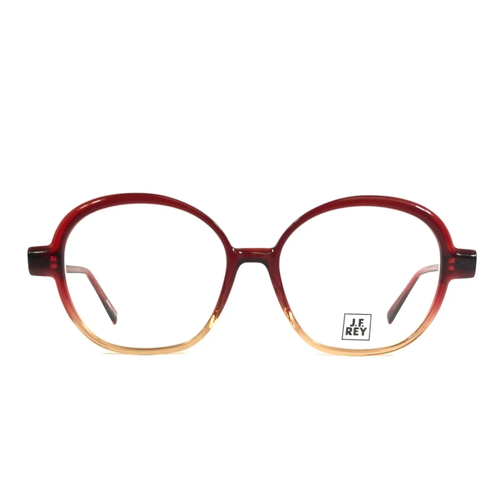 J.F. Rey Eyeglasses Frames JF1529 3960 Red Gradient Round Full Rim 54-16-143